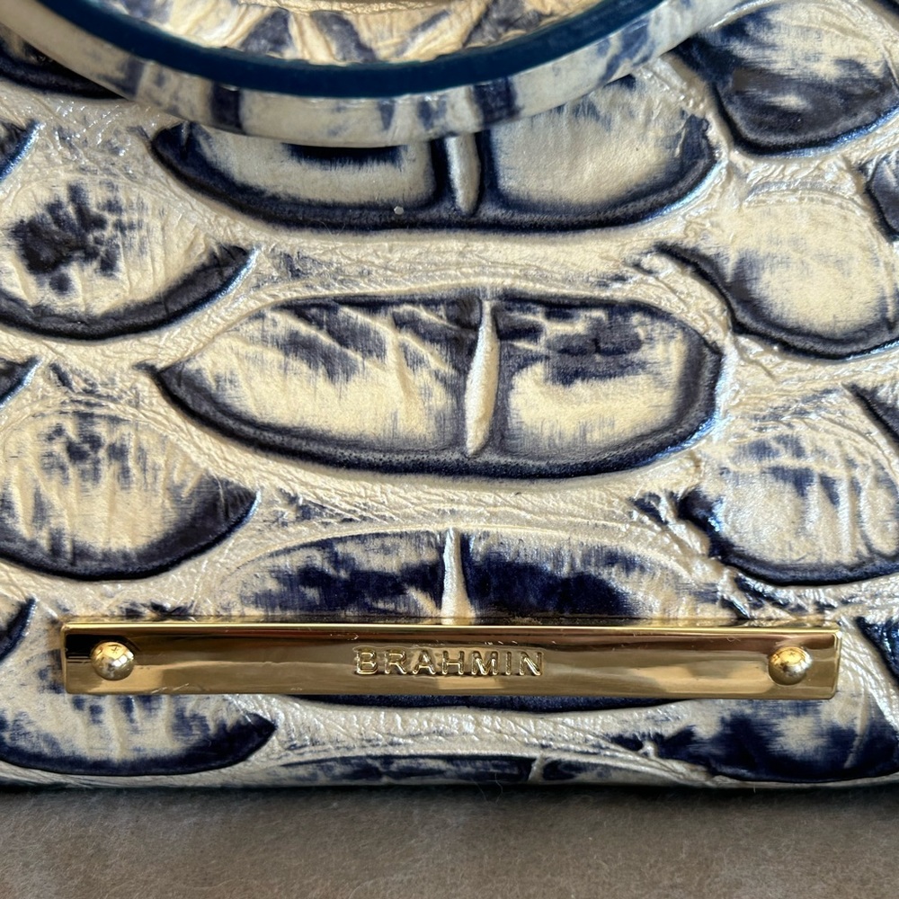 Brahmin Arden Satchell Pamilla Leather Satchel - Steel - Picture 2 of 10